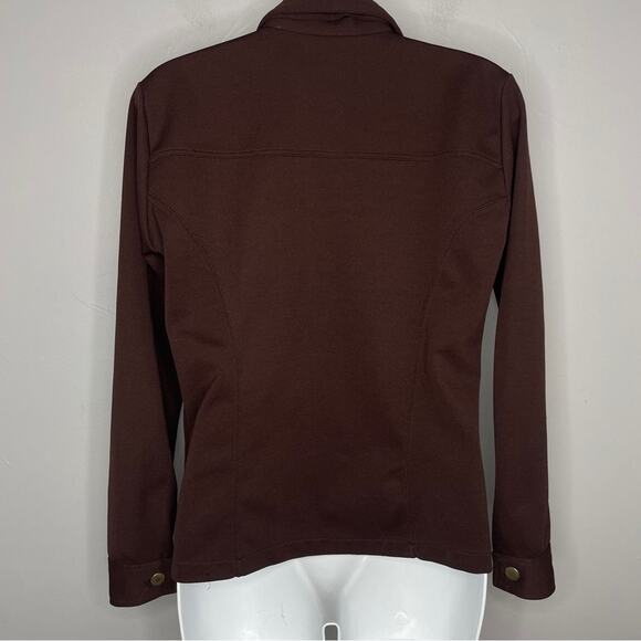 FREE PEOPLE Vintage Brown Jacket Womens Size Small Neutral Indie Sleaze Grunge - Picture 5 of 11